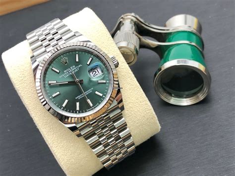 rolex datejust mint green price|Rolex Datejust two tone price.